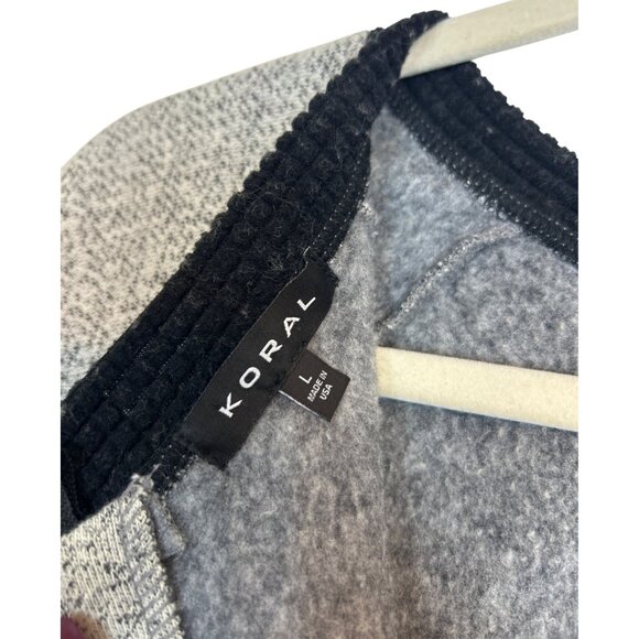 Koral Women's L Athleisure Luxury Performance Full Zip Sweater Jacket Cropped - Picture 4 of 9